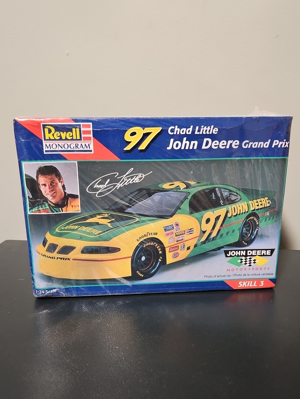 Chad Little #97 John Deere Grand Prix Vtg Plastic Model Kit By Revell